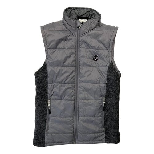 Pre-owned Versace Puffer In Grey