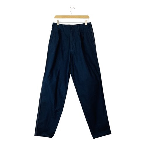 Pre-owned Yohji Yamamoto Trousers In Blue