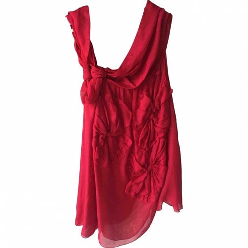 Pre-owned Philosophy Di Alberta Ferretti Silk Camisole In Red
