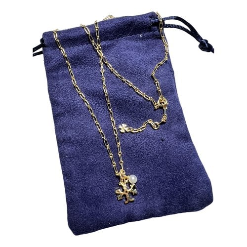 Pre-owned Tory Burch Yellow Gold Necklace