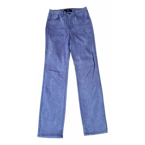 Pre-owned 3x1 Straight Jeans In Purple