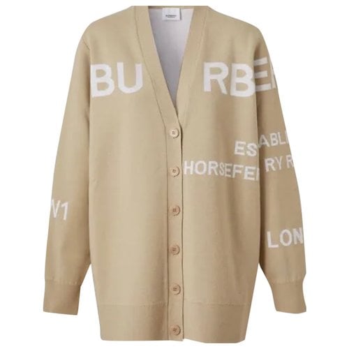 Pre-owned Burberry Cardigan In Beige