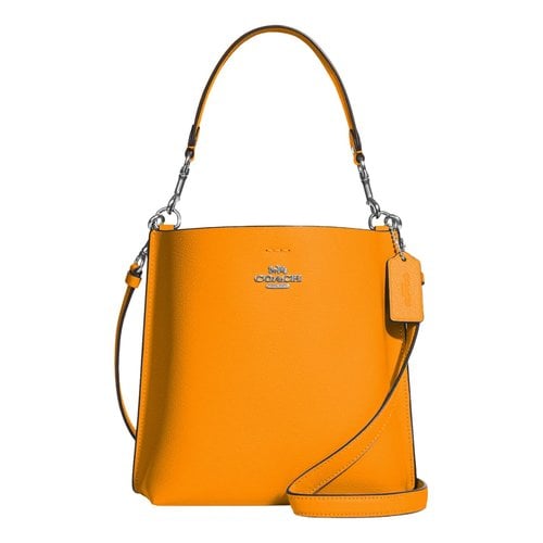 Pre-owned Coach Leather Handbag In Orange