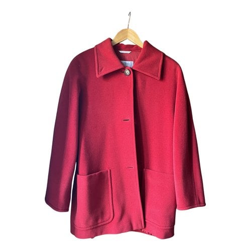 Pre-owned Max Mara Wool Coat In Red