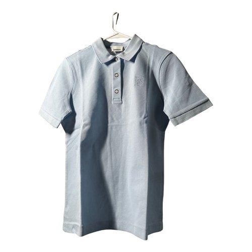 Pre-owned Burberry Polo In Blue