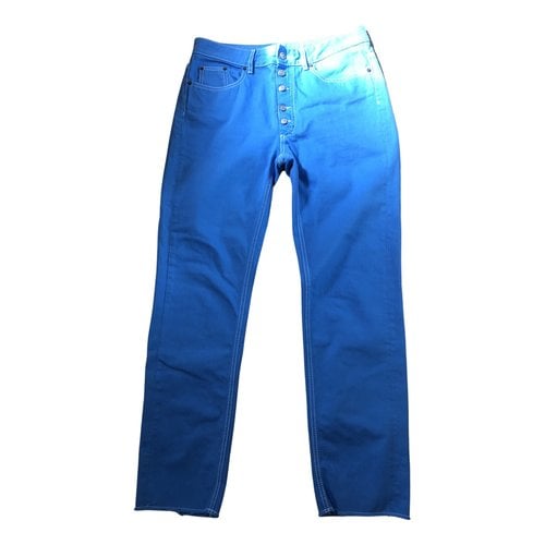 Pre-owned Mm6 Maison Margiela Straight Pants In Blue