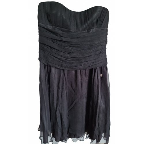 Pre-owned Galliano Silk Mid-length Dress In Black