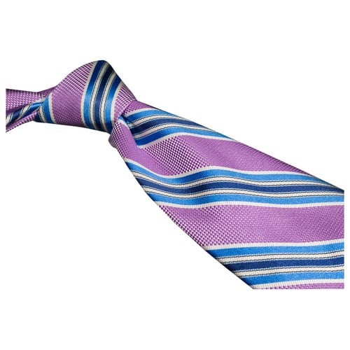 Pre-owned Breuer Silk Tie In Pink