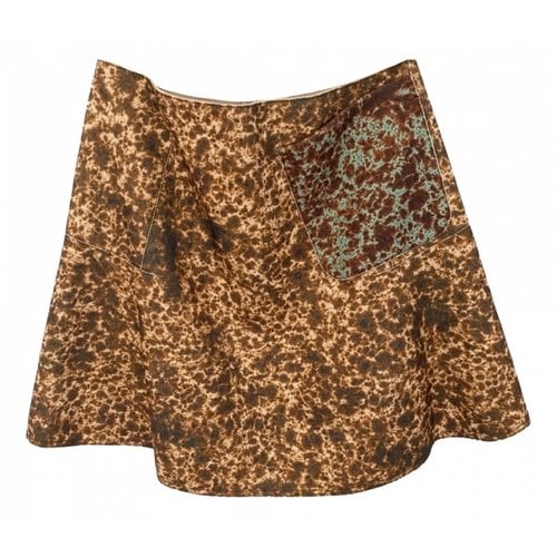 Pre-owned Carven Wool Mini Skirt In Multicolour