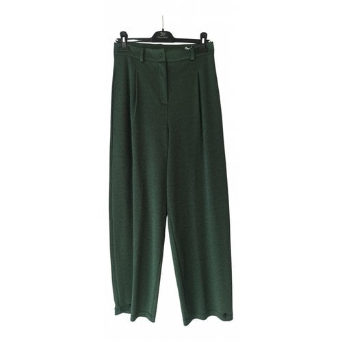 Pre-owned De' Hart Trousers In Green