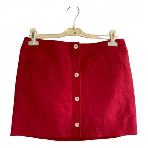 Pre-owned Claudie Pierlot Spring Summer 2020 Mini Skirt In Red