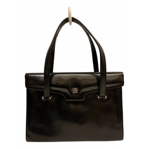 Pre-owned Givenchy Patent Leather Handbag In Black