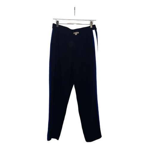 Pre-owned Whistles Straight Pants In Navy