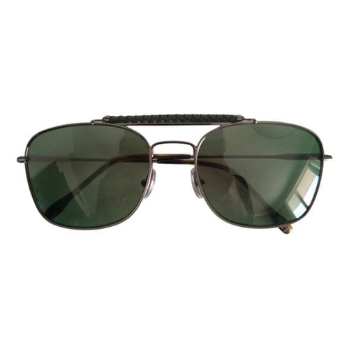 Pre-owned Tod's Aviator Sunglasses In Silver
