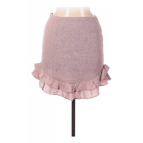 Pre-owned Majorelle Mini Skirt In Pink
