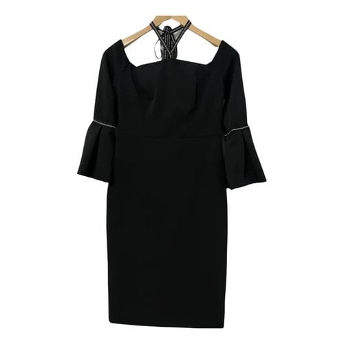 Pre-owned Alexis Mid-length Dress In Black