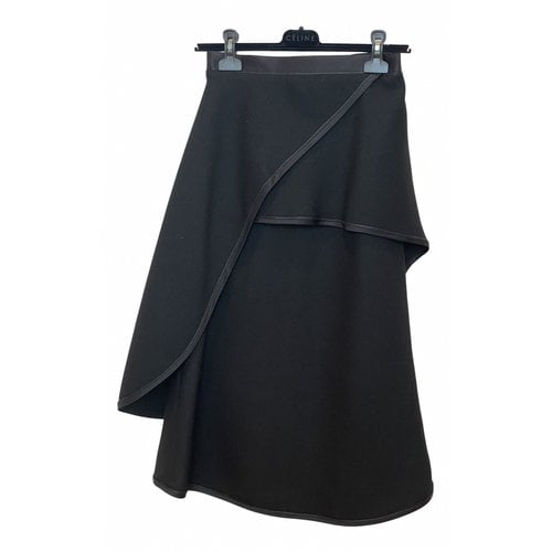 Pre-owned Celine Mid-length Skirt In Black