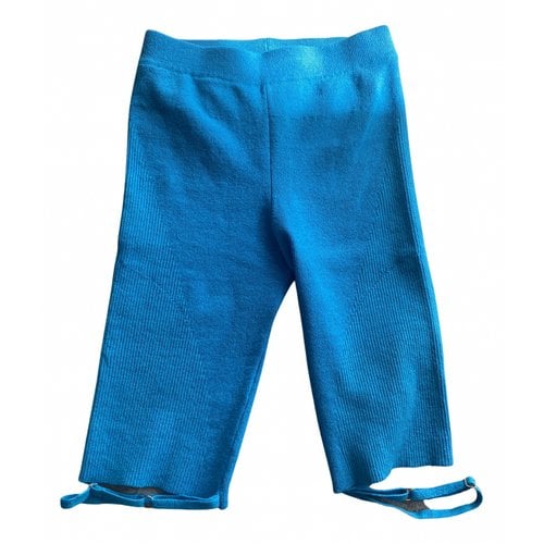Pre-owned Jacquemus Linen Leggings In Blue
