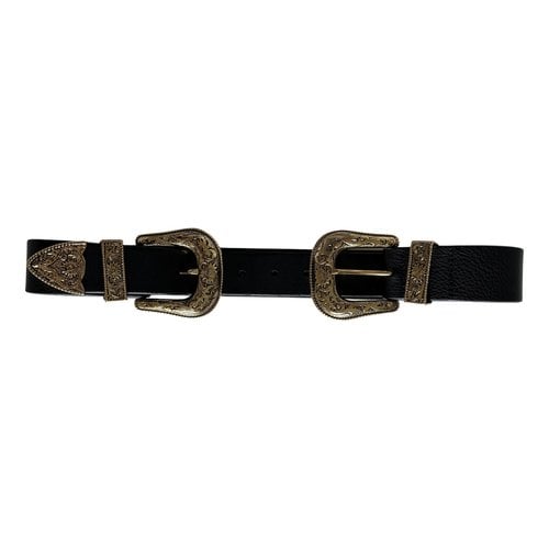 Pre-owned B-low The Belt Leather Belt In Black