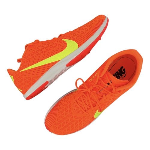 Pre-owned Nike Low Trainers In Orange