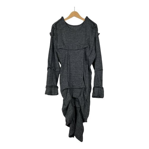 Pre-owned Limi Feu Wool Maxi Dress In Grey