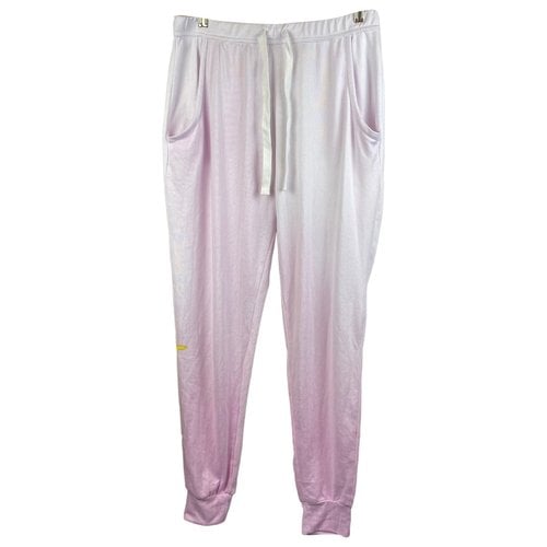 Pre-owned Born Trousers In Pink