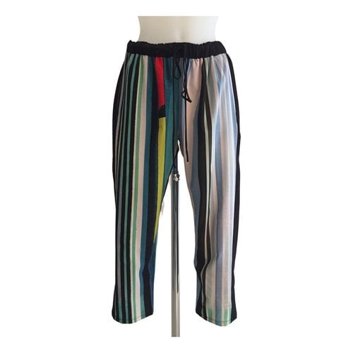 Pre-owned Clover Canyon Trousers In Multicolour