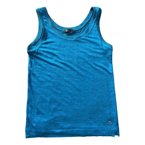 Pre-owned Loro Piana Linen Camisole In Turquoise