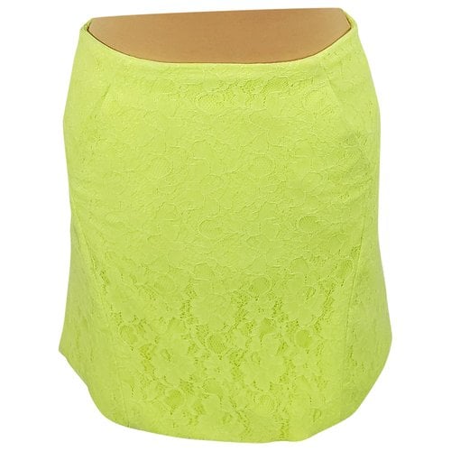 Pre-owned Maje Mini Skirt In Yellow