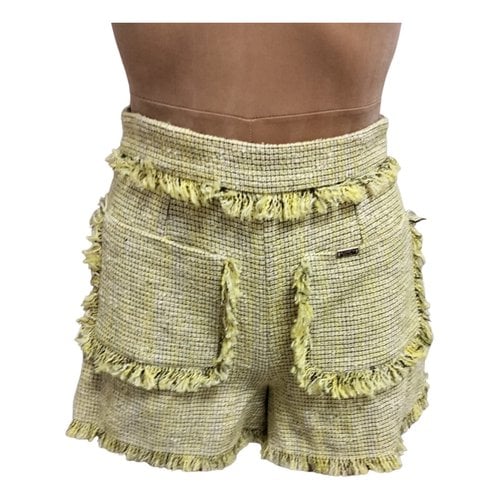 Pre-owned Elisabetta Franchi Shorts In Yellow