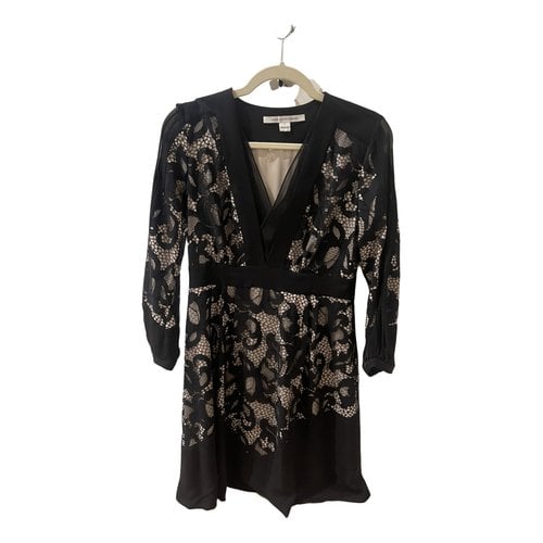 Pre-owned Diane Von Furstenberg Silk Dress In Black