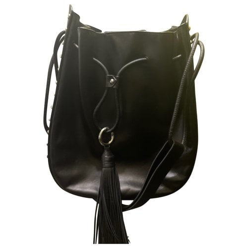 Pre-owned Rebecca Minkoff Leather Satchel In Black