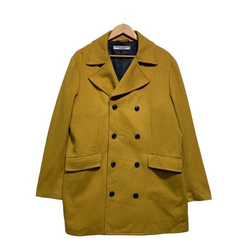 Pre-owned Katharine Hamnett Wool Coat In Yellow