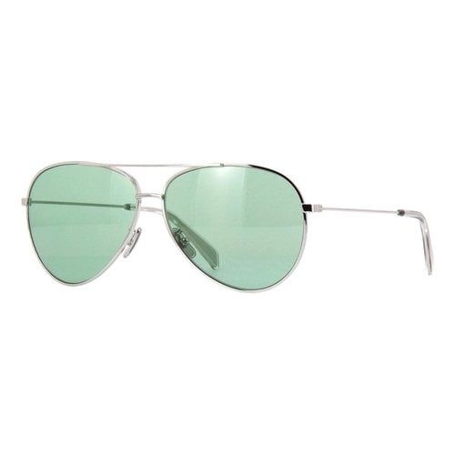 Pre-owned Celine Aviator Sunglasses In Silver