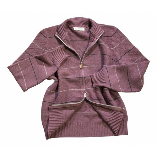 Pre-owned Brunello Cucinelli Cashmere Knitwear & Sweatshirt In Purple