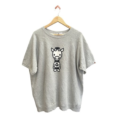 Pre-owned A Bathing Ape T-shirt In Grey
