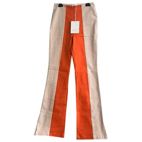 Pre-owned Hosbjerg Straight Pants In Multicolour