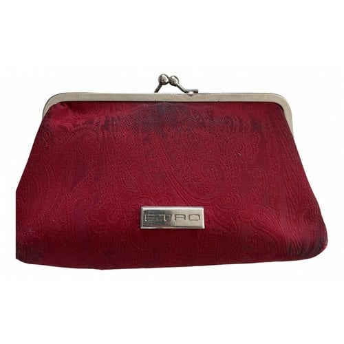 Pre-owned Etro Cloth Purse In Burgundy