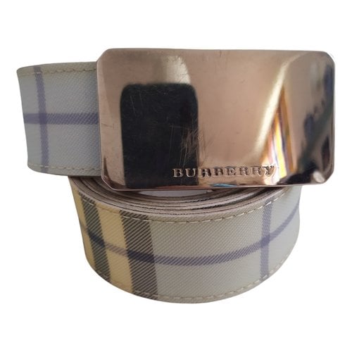Pre-owned Burberry Leather Belt In Multicolour