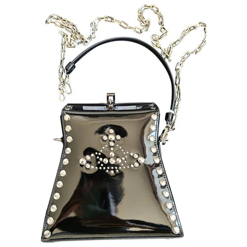 Pre-owned Vivienne Westwood Patent Leather Handbag In Black
