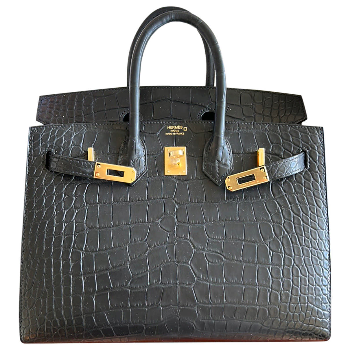Birkin 25 Leather Handbag