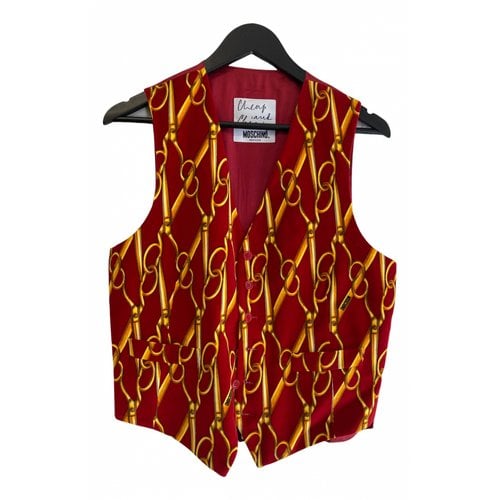 Pre-owned Moschino Vest In Red