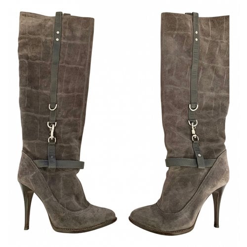 Pre-owned Mulberry Boots In Grey