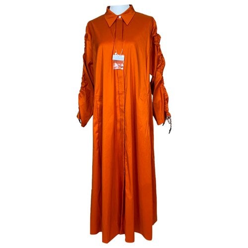 Pre-owned Marina Rinaldi Mid-length Dress In Orange
