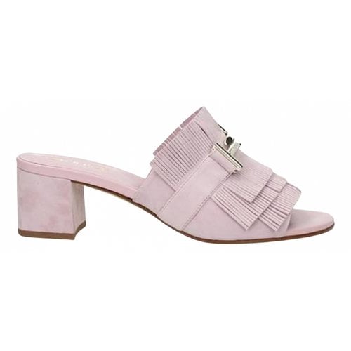 Pre-owned Tod's Mules In Pink
