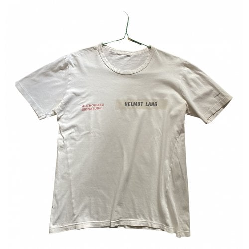 Pre-owned Helmut Lang T-shirt In White