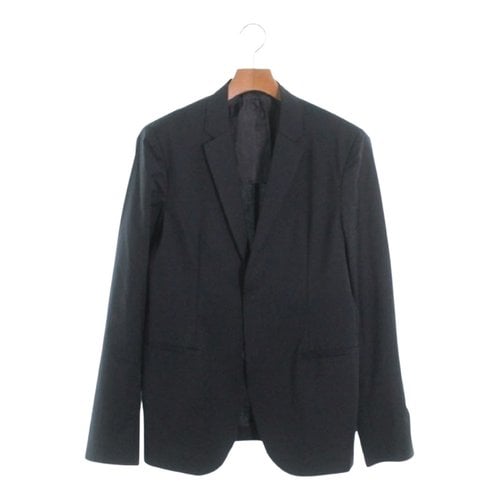 Pre-owned Emporio Armani Wool Jacket In Navy