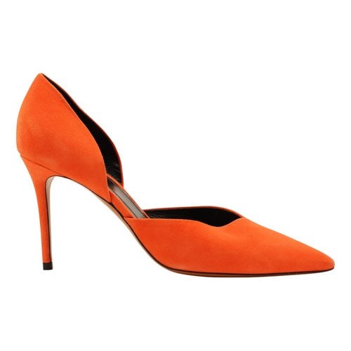 Pre-owned Celine Heels In Orange