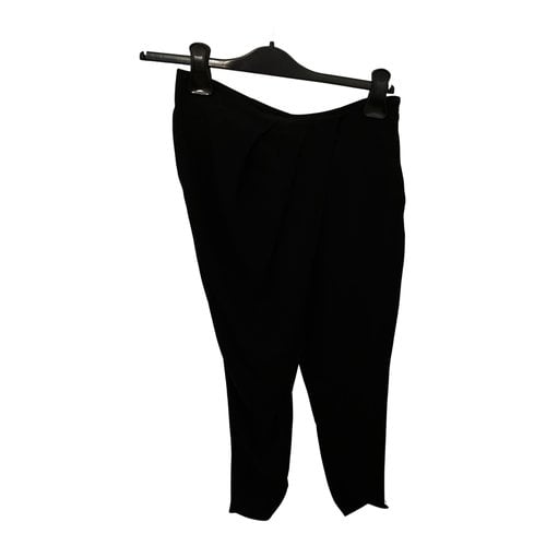 Pre-owned Kenzo Straight Pants In Black