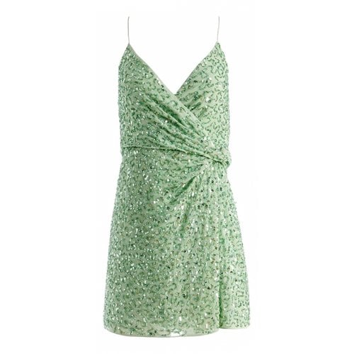 Pre-owned Alice And Olivia Mini Dress In Green
